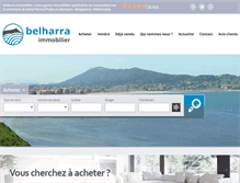 Tablet Screenshot of belharra-immobilier.com